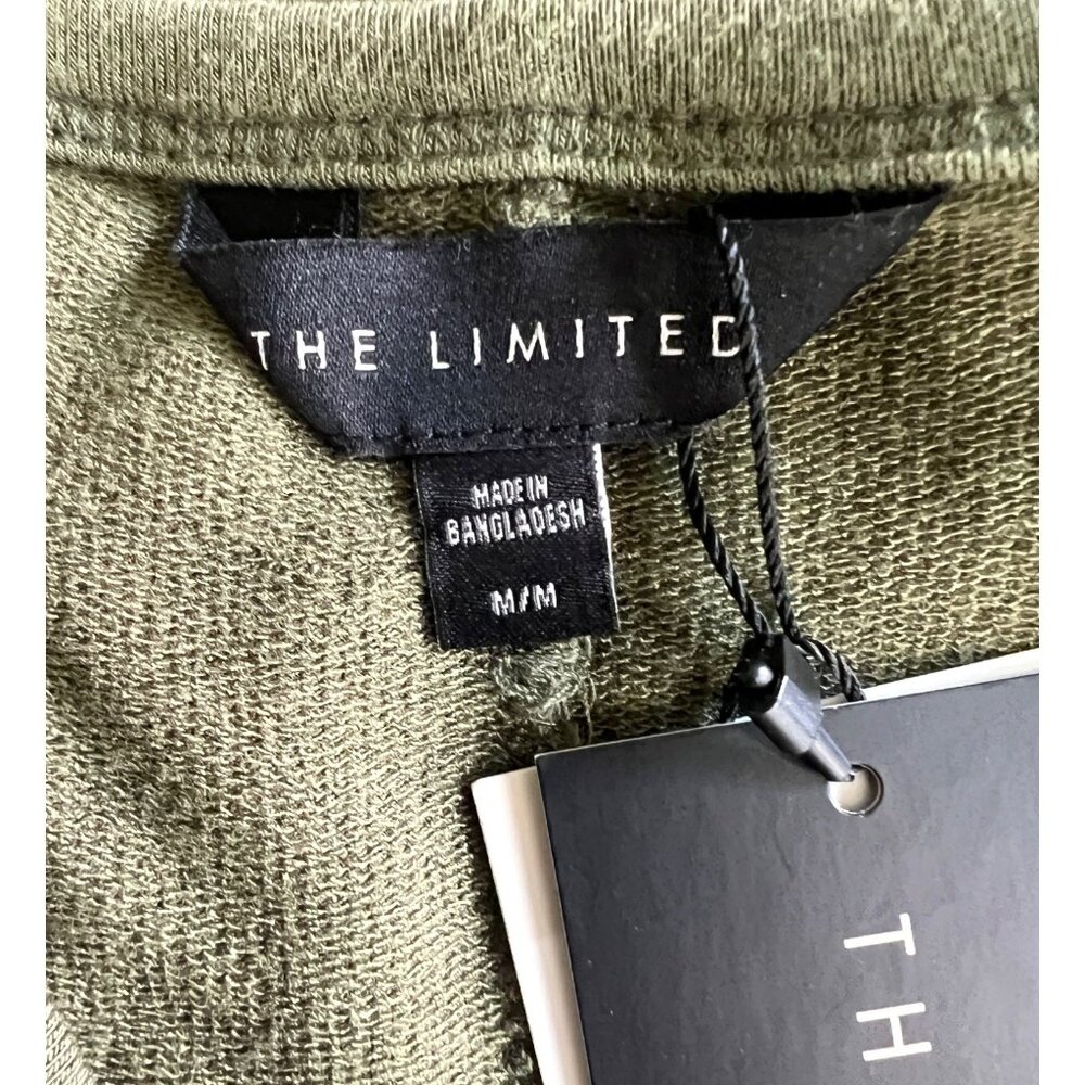 The Limited Olive Green Sleeveless Midi Dress W/ Drawstring Waist Medium - Picture 7 of 13